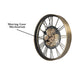 Opulence TickTock Wall Clock  With Moving Gear Mechanism