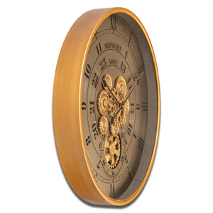 Milestone Marker Luxury Designer Wall Clock For Living Room With Moving Gear Mechanism Buy Wall Clock Online (Steel Body)