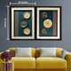 Serene Zenith Shadow Box Wall Decoration Piece - Pair