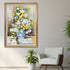 Springtime Bliss 100% Decorative Hand painting for Home Decor (With Outer Floater Frame) (34x45.5 Inches)