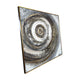 Cosmic Spiral Hand Wall Painting and Item for Wall Decoration (Comes With an Outer Floater Frame) (40x40 Inches)