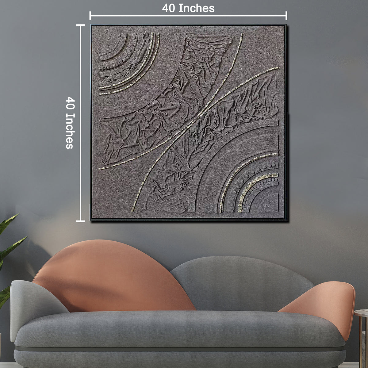 Urban Grace Modern Wall Art (40 x 40 Inches)