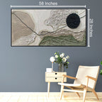 Whispers of Earth Modern Wall Art ( 55 x 28 Inches )