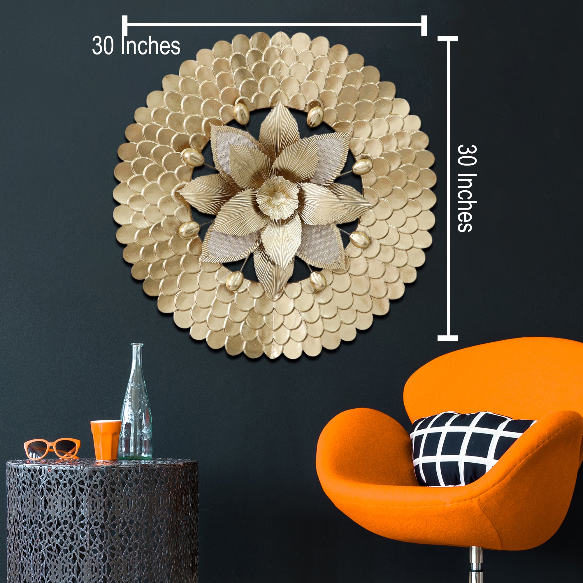 Solar Elegance Metal Art Wall Decoration – Dekor Company