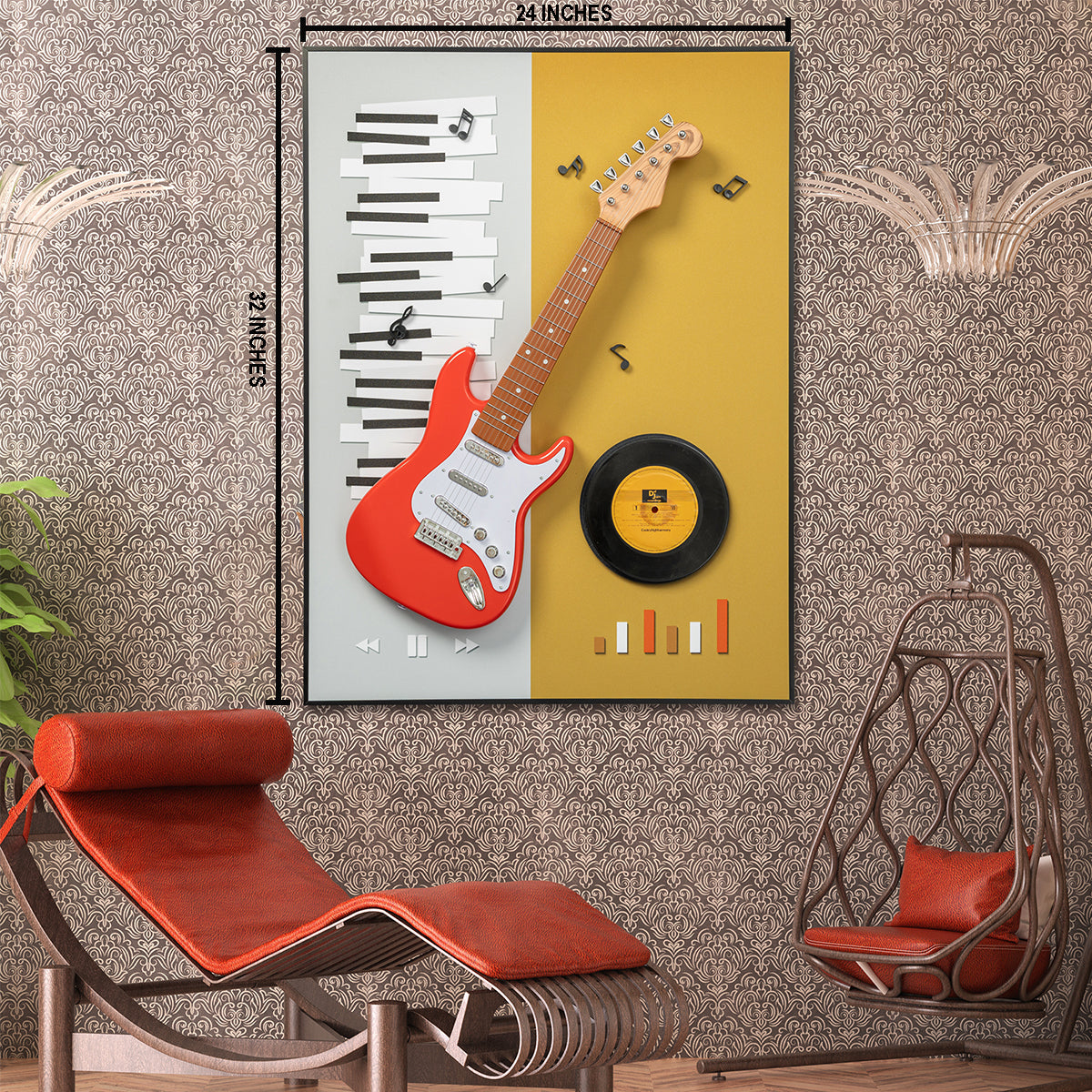 Tunes & Tones Wall Decoration Pop Art Shadow box