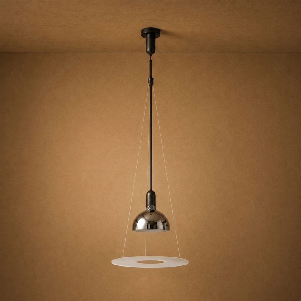 Cosmo Aura Ceiling light For Home  &  Item For Home Decoration - Chrome (Italian Designer Collection)