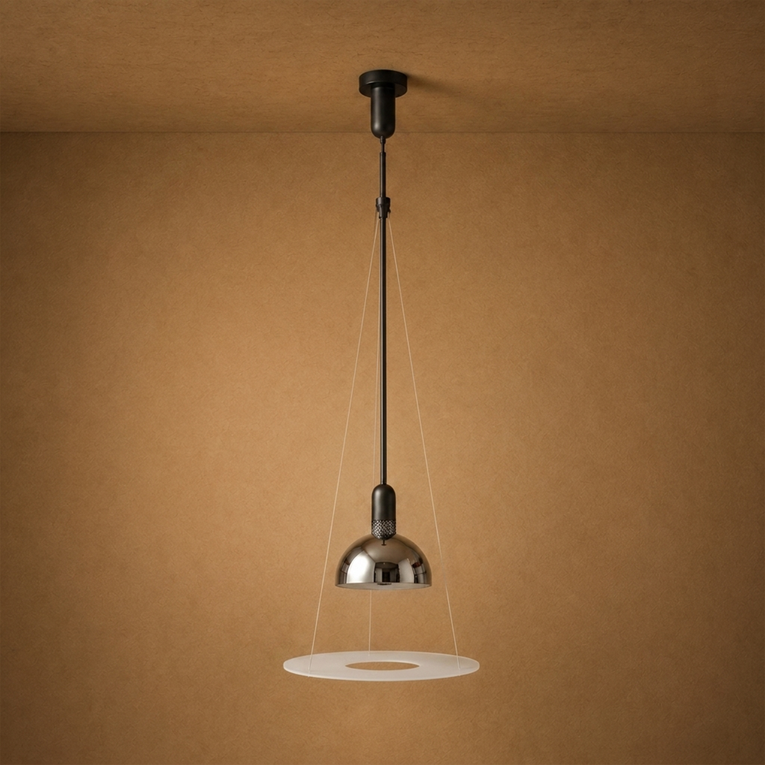 Cosmo Aura Ceiling light For Home  &  Item For Home Decoration - Chrome (Italian Designer Collection)