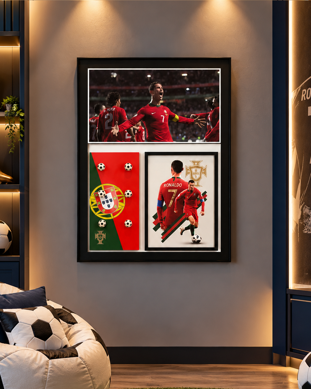 CR7 Champion Pop Art Shadow Box & Wall Decoration Item