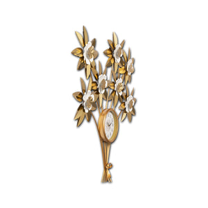 Floral Symphony Metal Wall Art Clocks for the Home Buy Wall Clock Online
