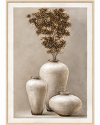 Botanical Elegance Hand painting for Home & Wall Decoration Item (With Outer Floater Frame) (47x31.5 Inches)