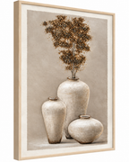 Botanical Elegance Hand painting for Home & Wall Decoration Item (With Outer Floater Frame) (47x31.5 Inches)