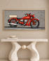 Royal Enfield Legacy Hand Painted Decorative Wall Paintings for Living Room