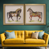 Timeless Stallions Heritage Wall Decoration Shadow Box - Pair