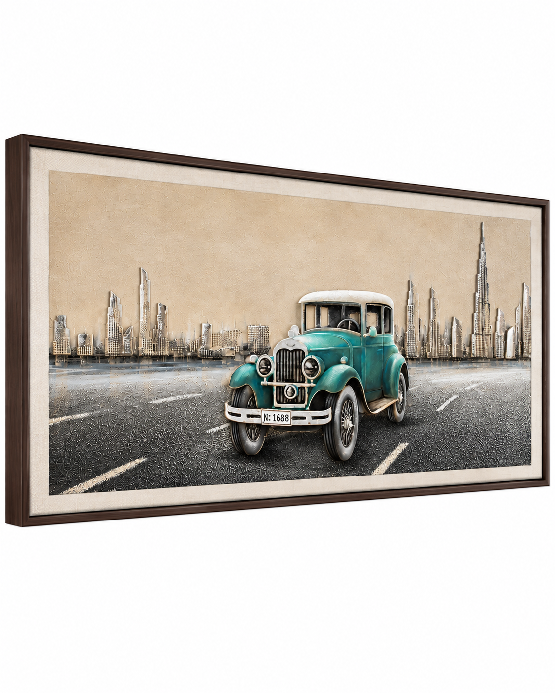 Classic Wheels Hand Painted Decorative Wall Paintings for Living Room