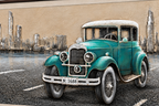 Classic Wheels Hand Painted Decorative Wall Paintings for Living Room