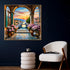 Blooming Sunset Pathway Canvas Wall Art Print