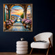 Blooming Sunset Pathway Canvas Wall Art Print