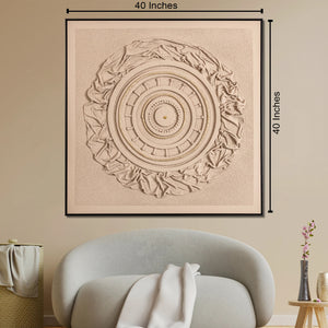 Whispering Meridian Modern Wall Art (40 x 40 Inches)