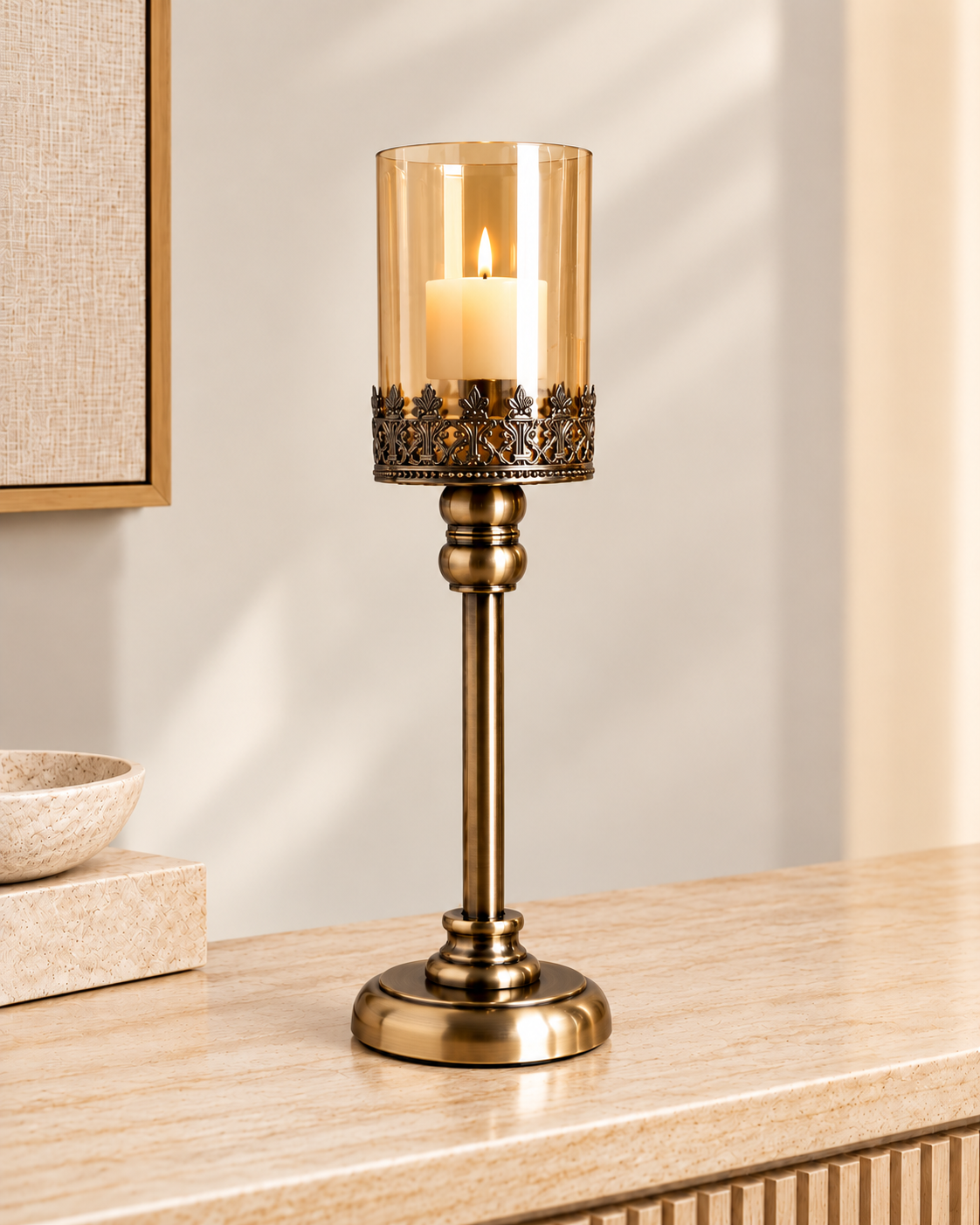 Classic Allure Candle Stand For Home & Item for Home Decoration - Big