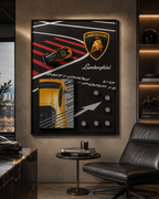 Lamborghini Dreams Pop Art Shadow box