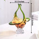 Graceful Nest Elegance Handblown Glass Vase & Decorative showpiece