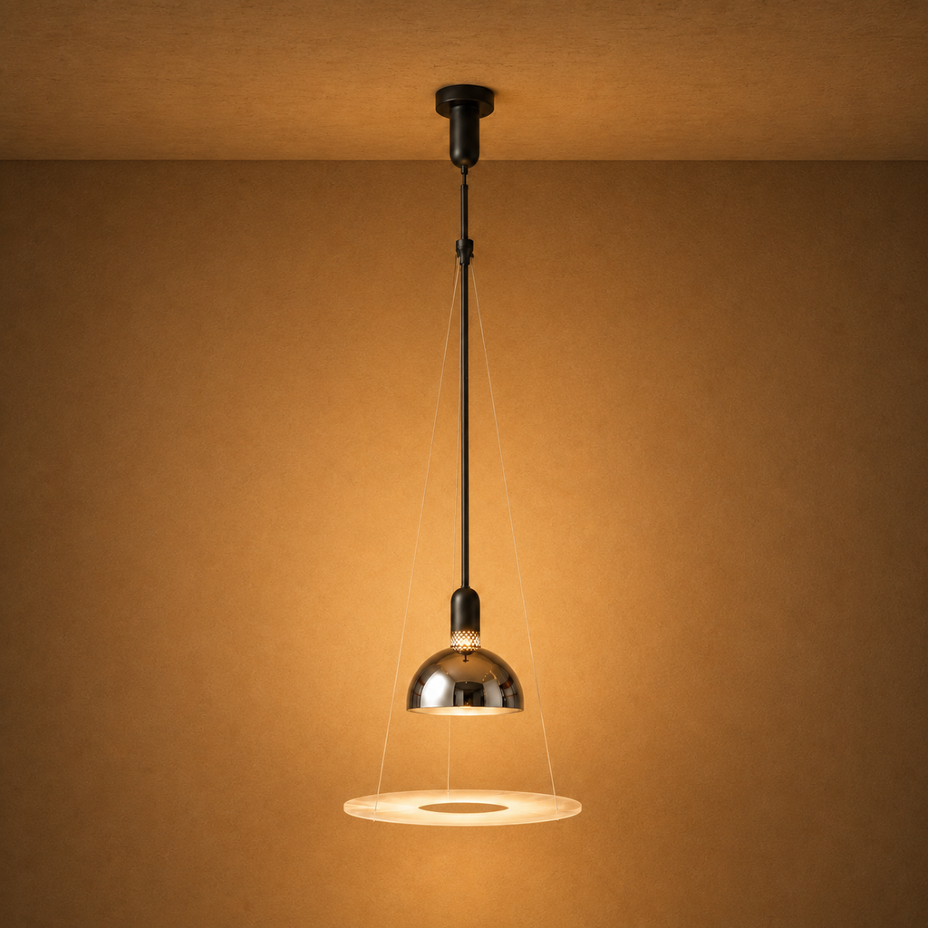 Cosmo Aura Ceiling light For Home  &  Item For Home Decoration - Chrome (Italian Designer Collection)