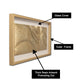 Golden Streamline Art Wall Decor Shadow Box & Item for Home Decoration