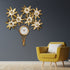 Floral Symphony Metal Wall Art Clocks for the Home Buy Wall Clock Online