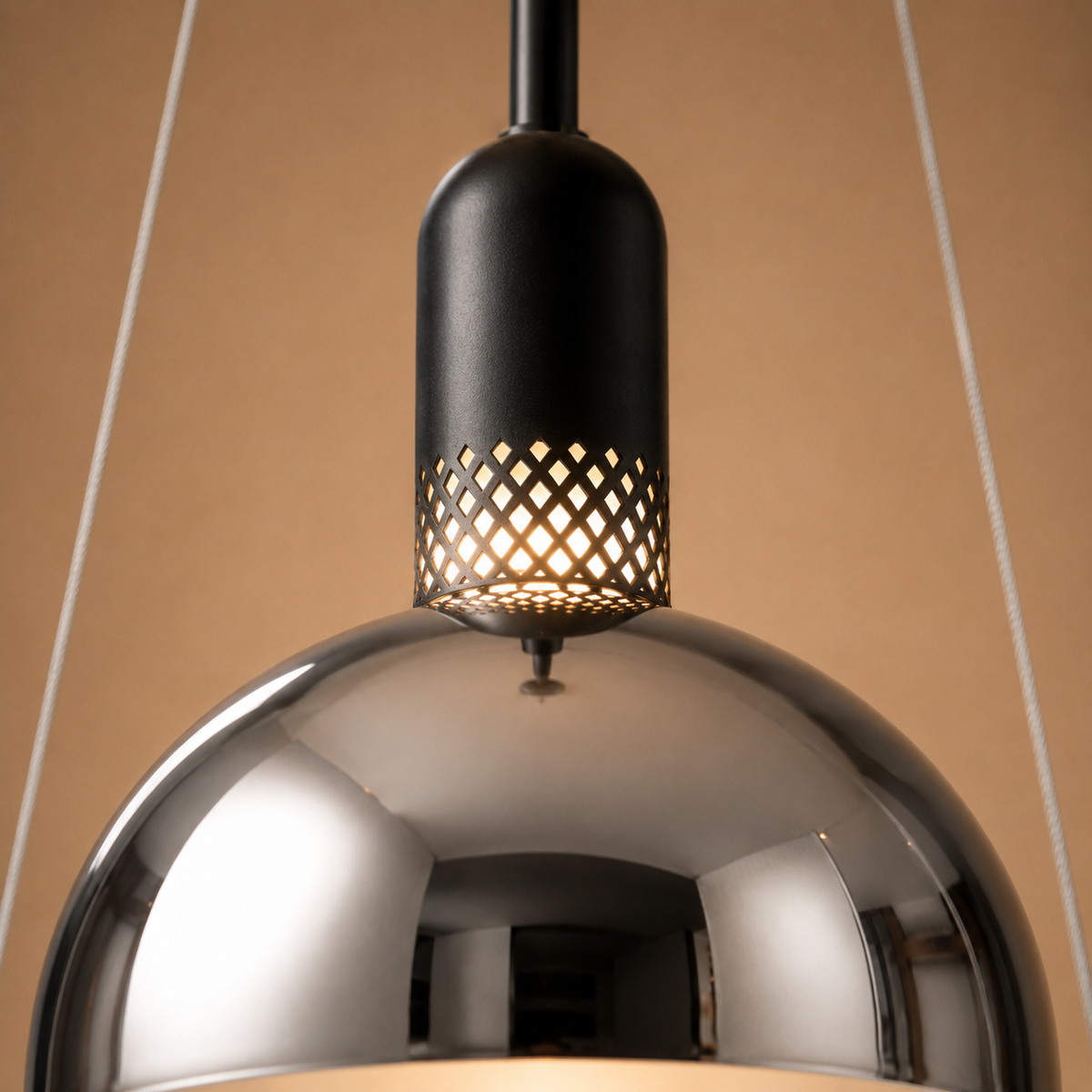 Cosmo Aura Ceiling light For Home  &  Item For Home Decoration - Chrome (Italian Designer Collection)