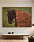 The Maharaja’s Horse 100% Hand Painted Oil Paintings For Home & Wall Decoration Items (31.5 x 47 Inches)