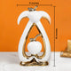 Opulence Harmony Ceramic Showpiece for Table - Big (White)