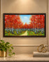 Autumn Pathway 100% Hand Painted Wall Art Paintings for Home & Item for Wall Decoration ( 47 x 23.5 Inches )