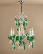 Celestia Grandeur Chandelier for Home & item for Home Decoration - Green