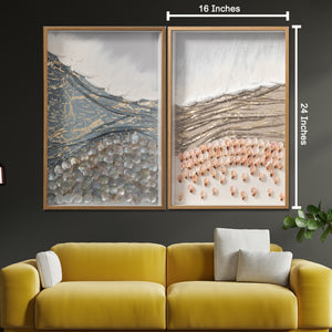 Golden Tide & Golden Shore Shadow Box and Wall decoration item