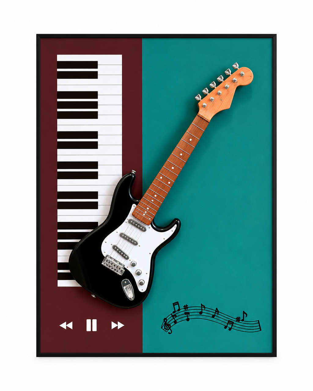 The Music Studio Pop Art Shadow Box & Wall Decoration Item