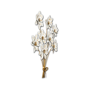 Echo of Blossoms Metal Wall Decor for Home & item for Wall Decoration