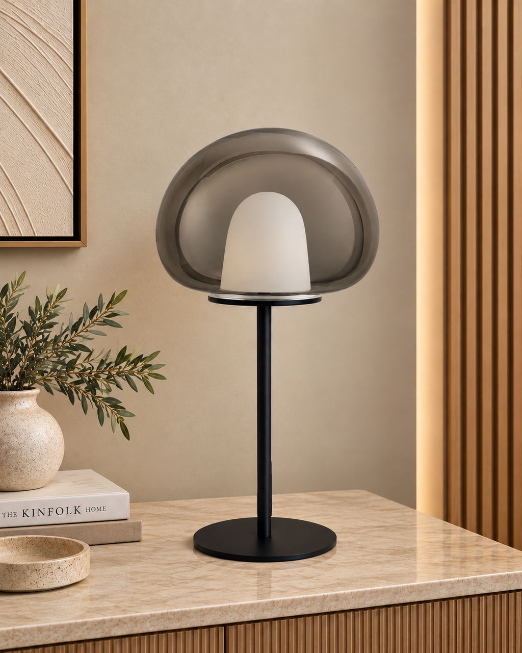 Luna Dome Designer Table Lamp For Home & Item for Home Decoration (Italian Designer Collection)