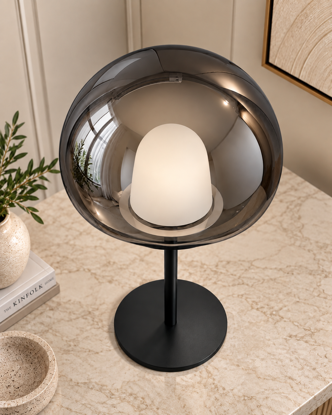 Luna Dome Designer Table Lamp For Home & Item for Home Decoration (Italian Designer Collection)