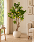 Mediterranean Lemon Artificial Indoor Plant For Home ( 4.6 Feet ) (Natural Feel)