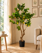 Mediterranean Lemon Artificial Indoor Plant For Home ( 4.6 Feet ) (Natural Feel)