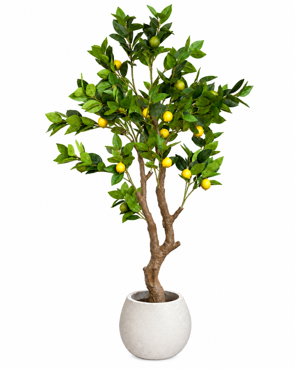 Mediterranean Lemon Artificial Indoor Plant For Home ( 4.6 Feet ) (Natural Feel)