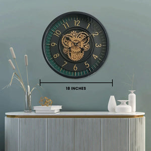 Chrono Master  Wall clock With Moving Gear Mechanism