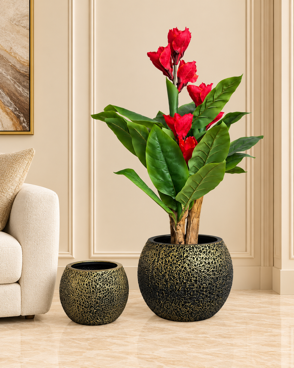 Cosmos Sphere Indoor Planters For Home - Set of 2