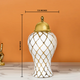 Golden Garden Ceramic Vase & Decorative Showpiece - Small