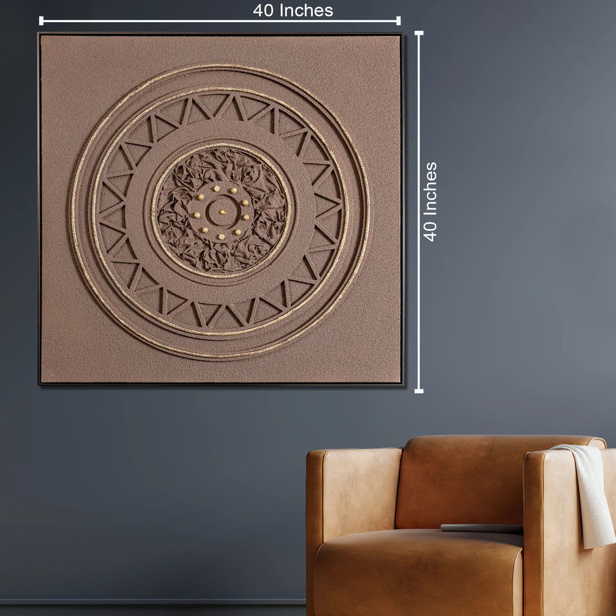 Shadow Prism Modern Wall Art (40 x 40 Inches)