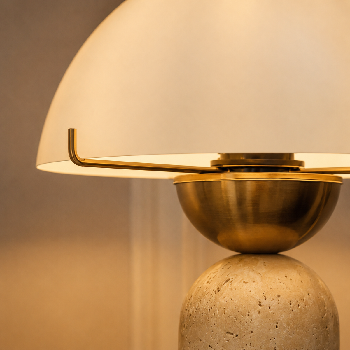 Lucent Hemisphere Table lamp for Home & Item for Home Decoration (Italian Designer Collection)