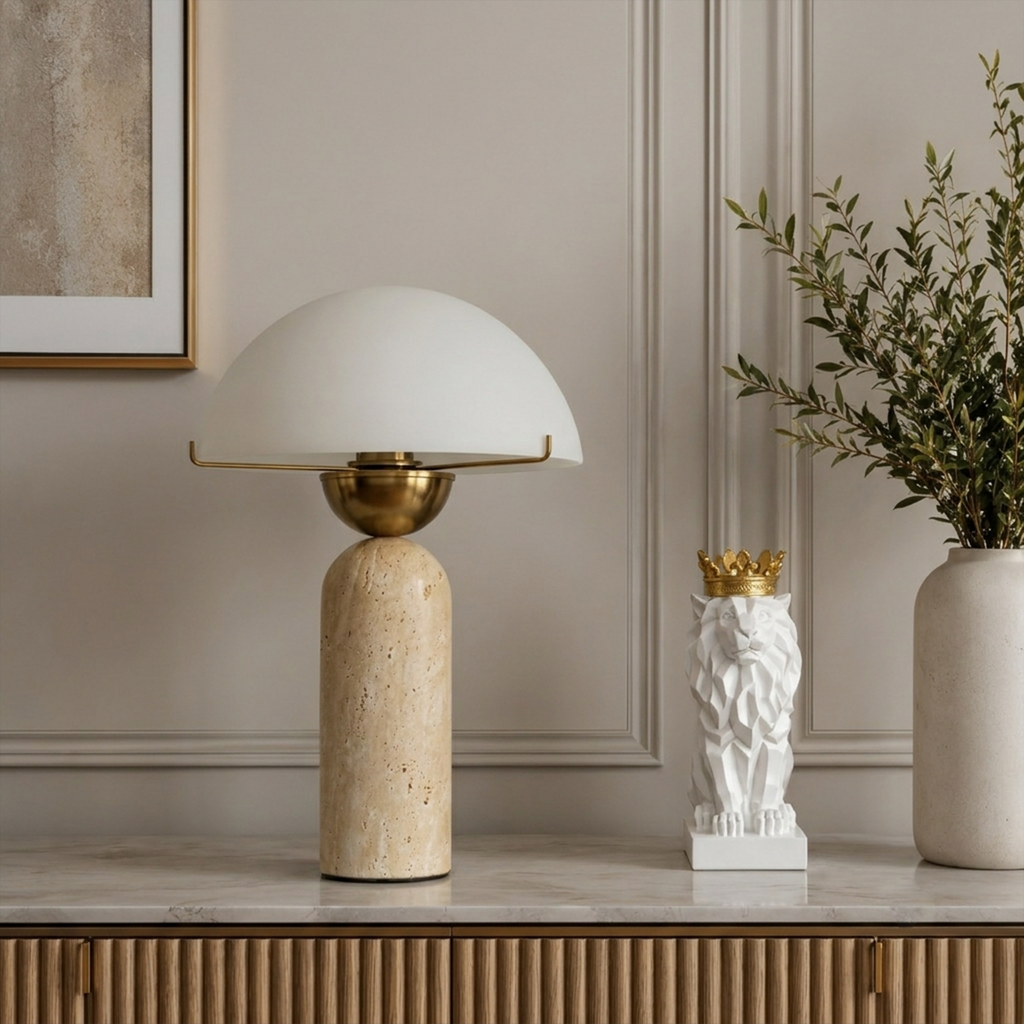 Lucent Hemisphere Table lamp for Home & Item for Home Decoration (Italian Designer Collection)