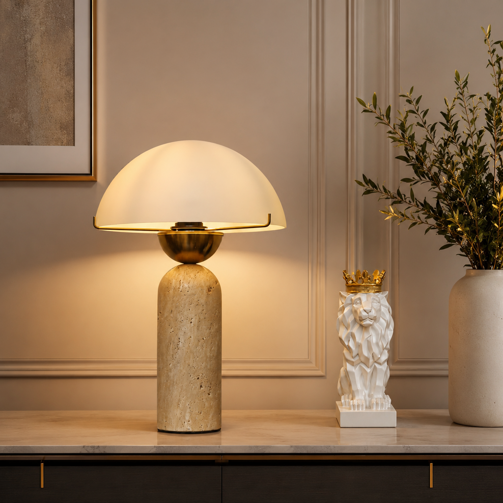 Lucent Hemisphere Table lamp for Home & Item for Home Decoration (Italian Designer Collection)