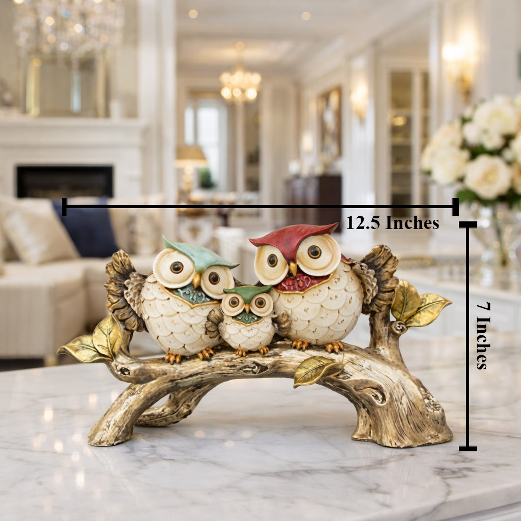 The Owl Family Table Decoration Showpiece & Home Decoration Items