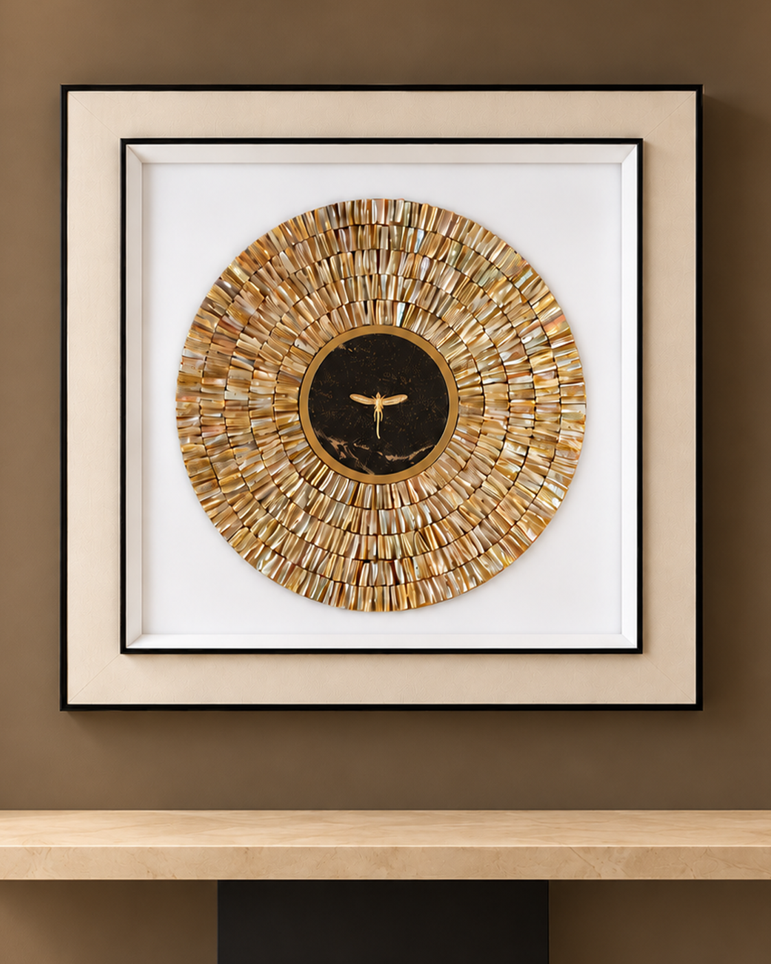 Solaris Dragonfly  Shadow Box for Wall Decoration & Wall Art
